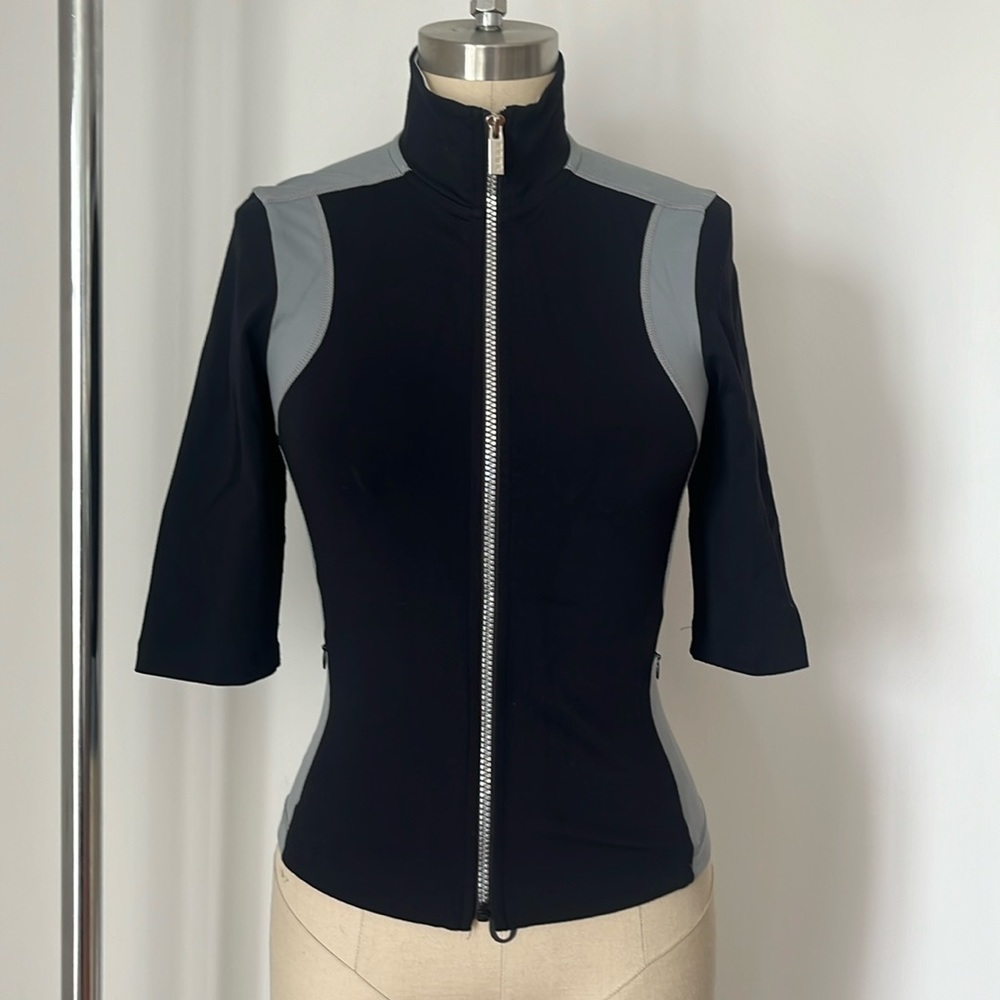 Vintage Bebe Sport Zip Front Top